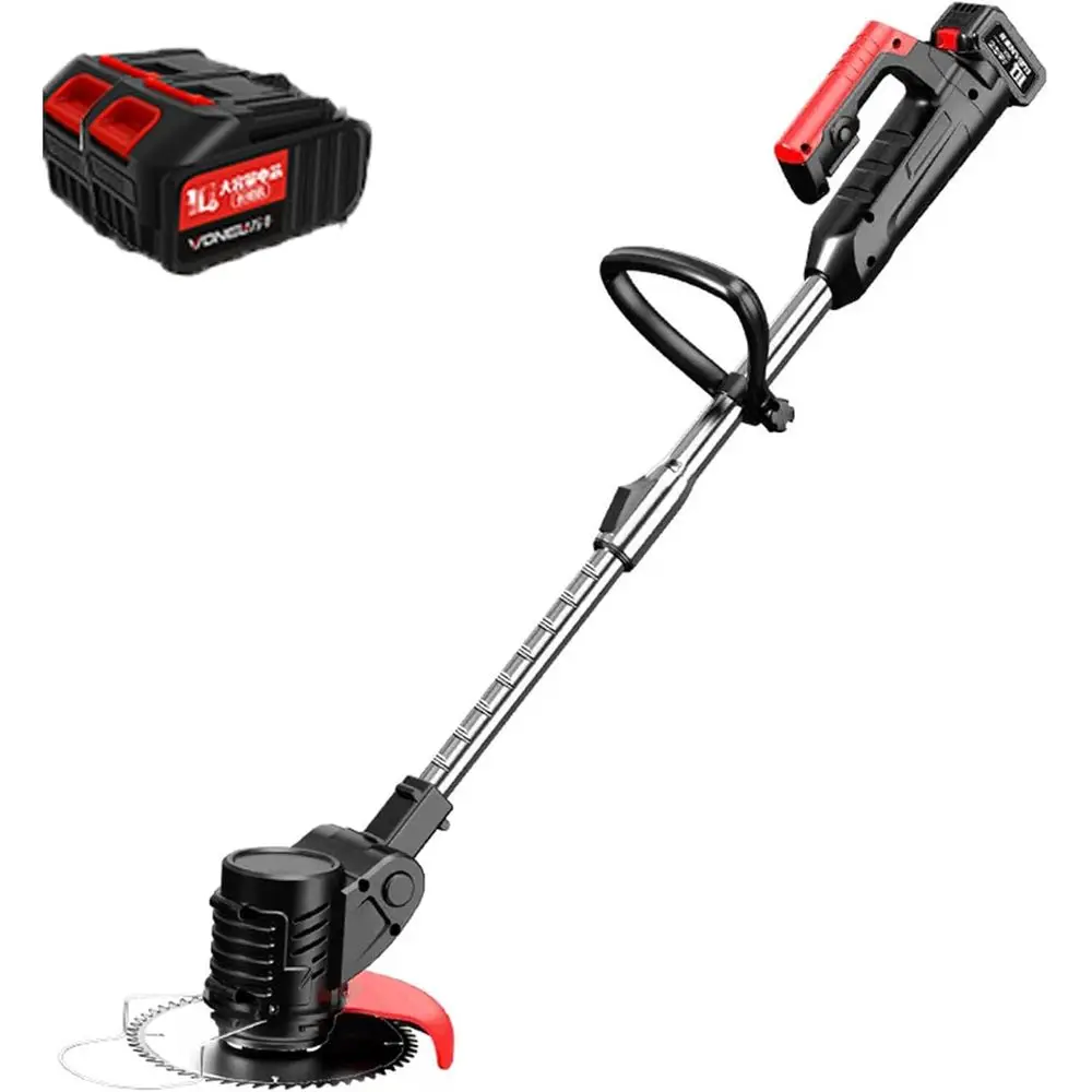 

3-in-1 21V 1880W Cordless Electric Lawn Mower with Brush Cutter, 82,800mAh Battery for Yard Maintenance