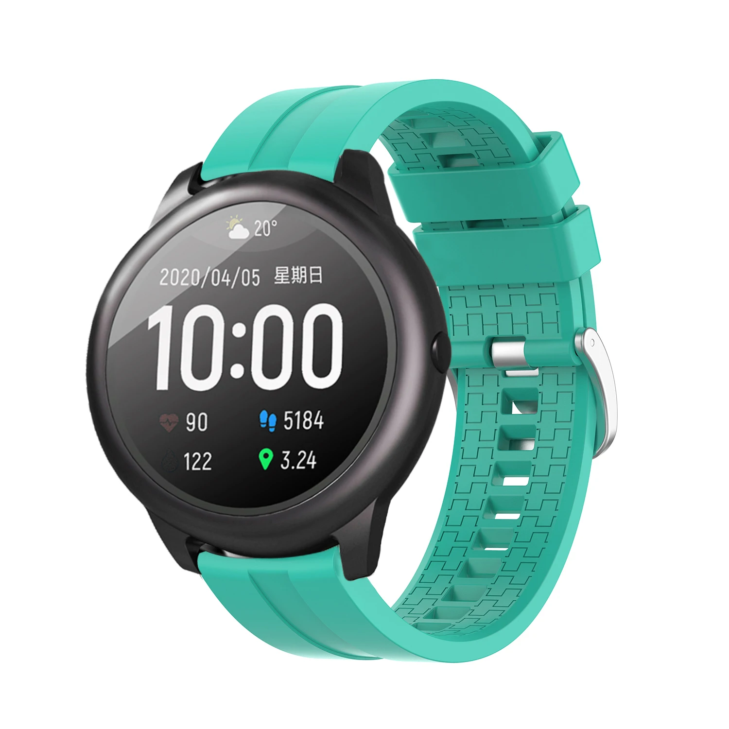 Cinturino da polso da 22mm per Xiaomi Haylou LS05S accessori per cinturini in Silicone di alta qualità bracciale di ricambio regolabile Correa