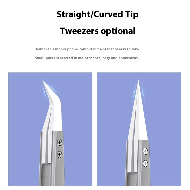 ميكانيكي SM-11/17 ملاقط سيراميك عالية الدقة غير مغناطيسية مقاومة للحرارة معزولة لأدوات إصلاح لوحة دوائر كهربائية دقيقة