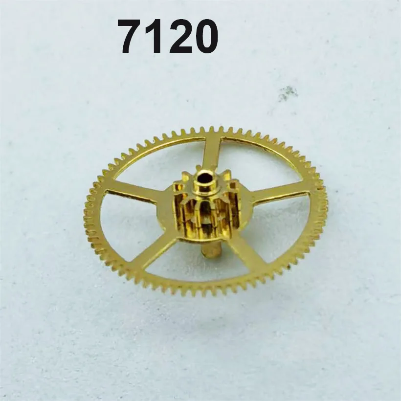 Watch Movement Accessories Suitable for Domestic 7120 Mechanical Movement Center Wheel Two Wheel 7120 Movement Repair Parts