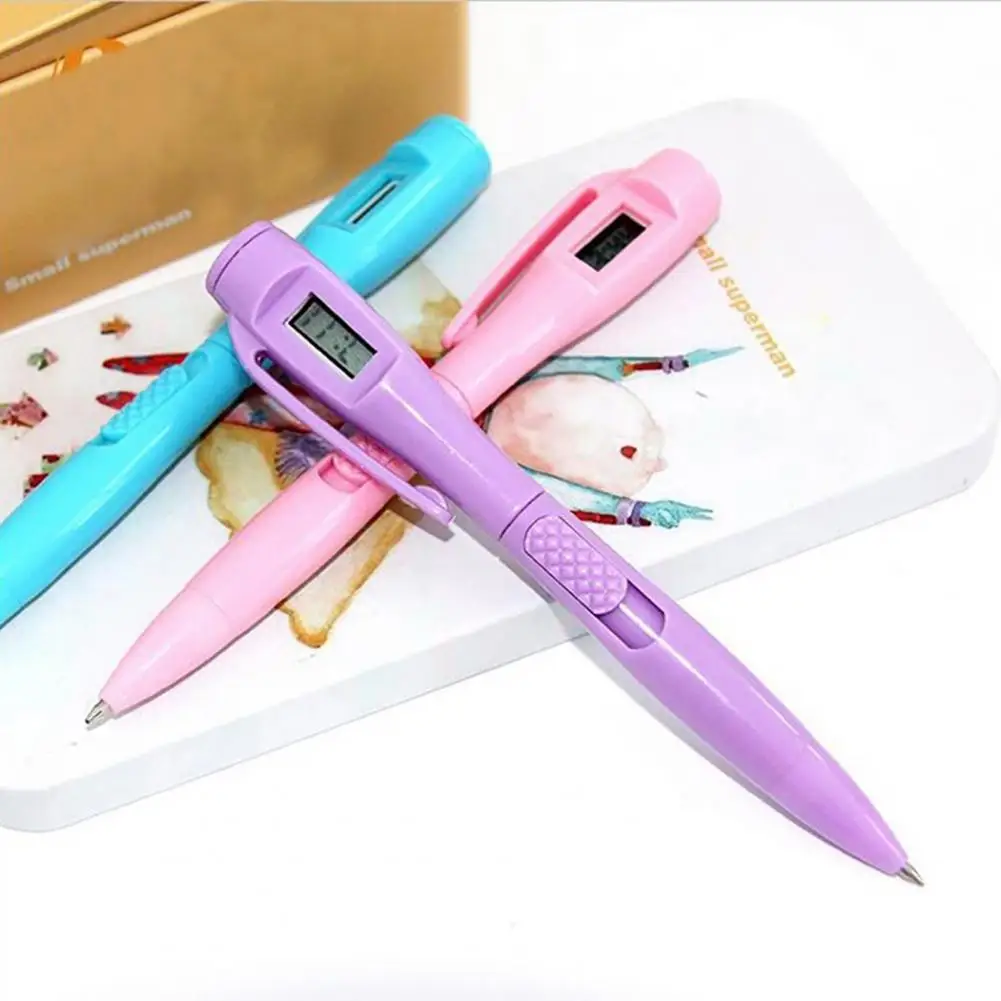 Durable Drawing Pen  Smooth Writing Plastic Digital Watch Pen  Retractable Ballpoint Watch Pen