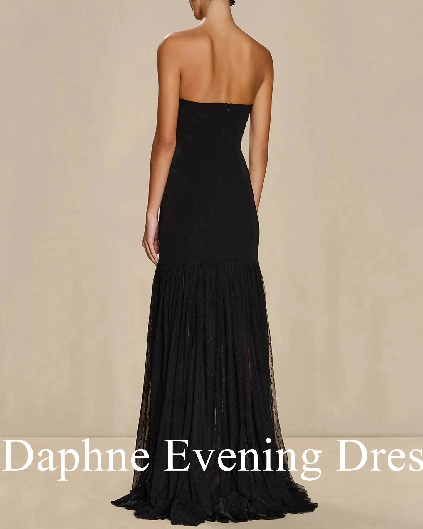 Customized Graceful Strapless Jersey Evening Dress High Quality Pleats Zipper Back Photo Color Sweep Train Vestido De Festa