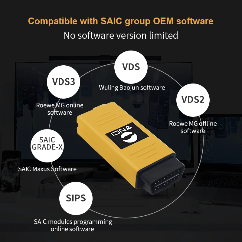 VNCI VDI3 For Roewe MG Wuling Maxus Automotive Diagnostic Tool  Compatible With VDS/VDS2/VDS3/GRADE-X o