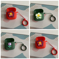 flower Earphone Cover For 1MORE ColorBuds 2 /ComfoBuds Pro /ESS3001T Case Silicone Shockproof case