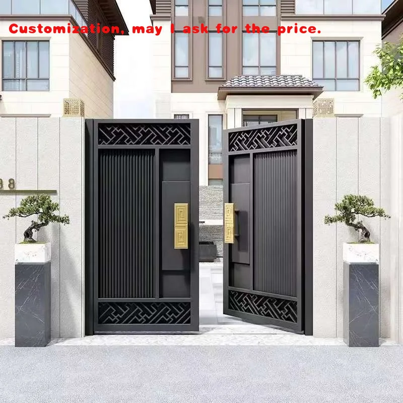 custom.Luxury 3D Fence Panel Gate Top Design Iron Mesh Double Master Security Garden Apartment Driveway Acces