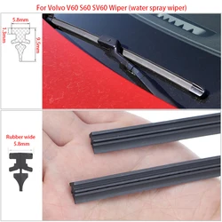 1 Pair Car Wiper Blade Refill Rubber Strip For Volvo S60 V60 SV60 Water Spray Wiper 2018 2019 2020 2021 2022