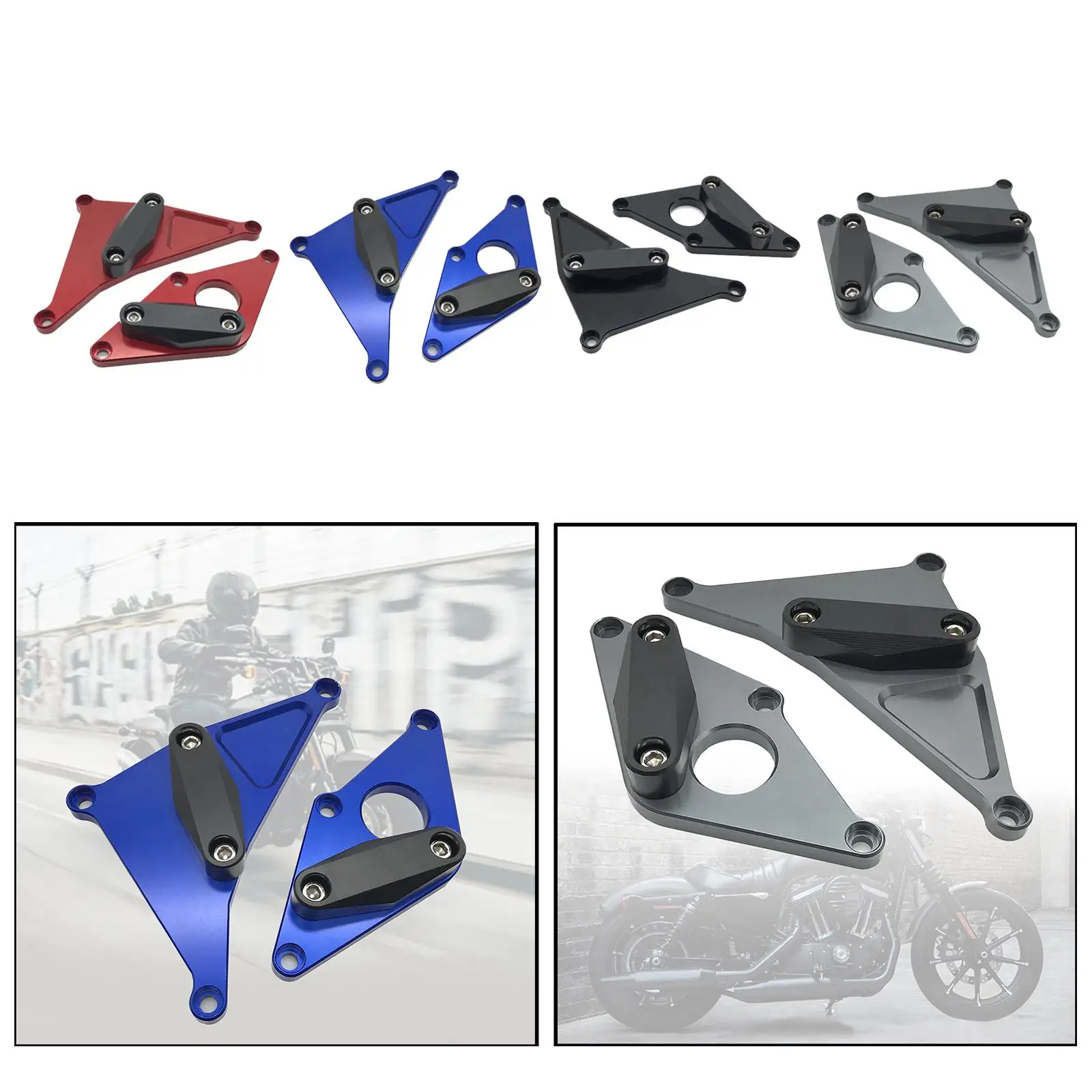 قطعتان من حاوية محرك الدراجة النارية الجزء الثابت يناسب عام 2017