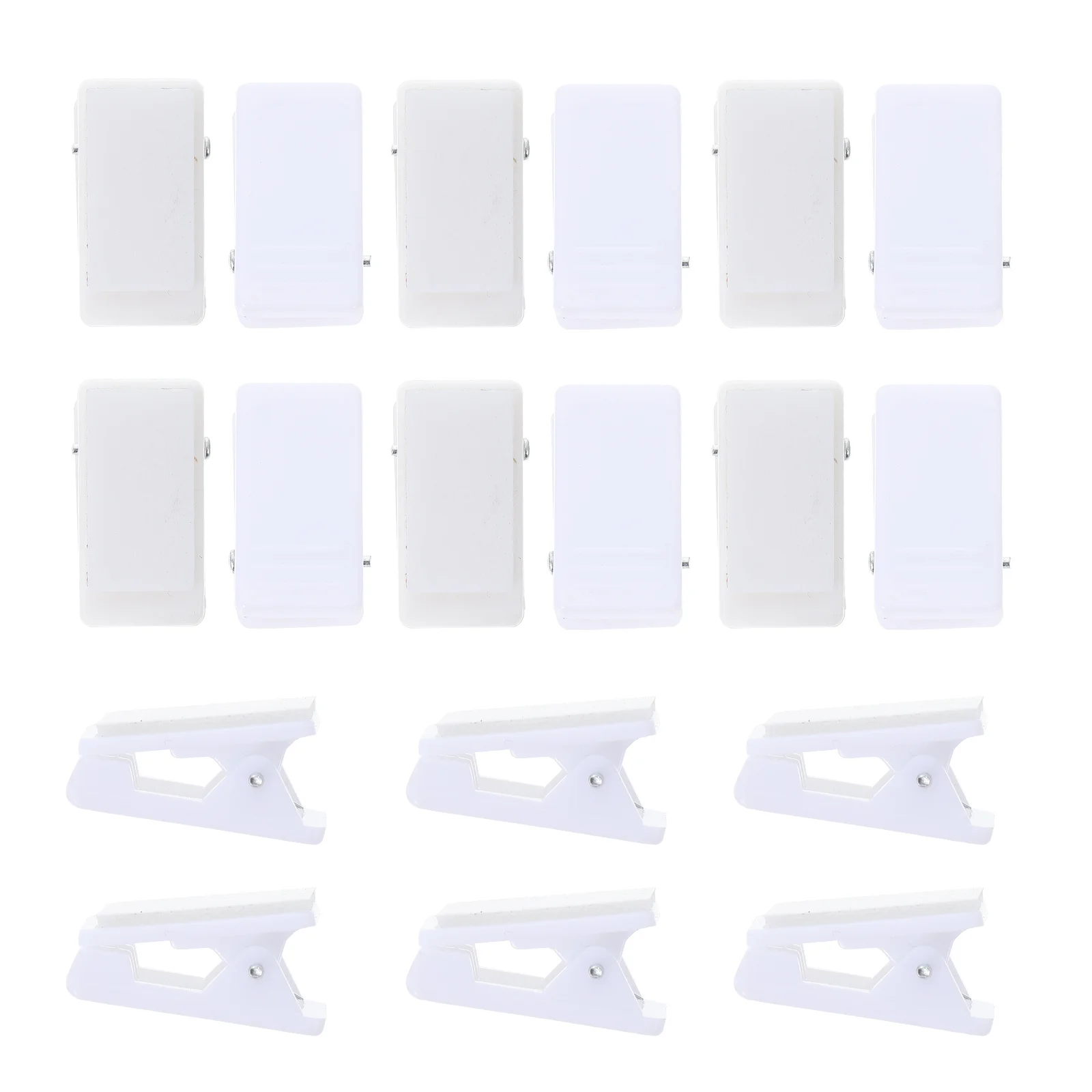 

25Pcs Mini Badge Clamps Plastic Clips for Certificates Id Cards Convenience Card Clips Badge Clamp