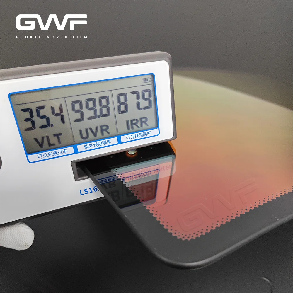ATV Advanced 35%VLT Chameleon Tint Rose Red Window Film For Cars UV Protection & Sakura Pink Color PET Materials In Roll