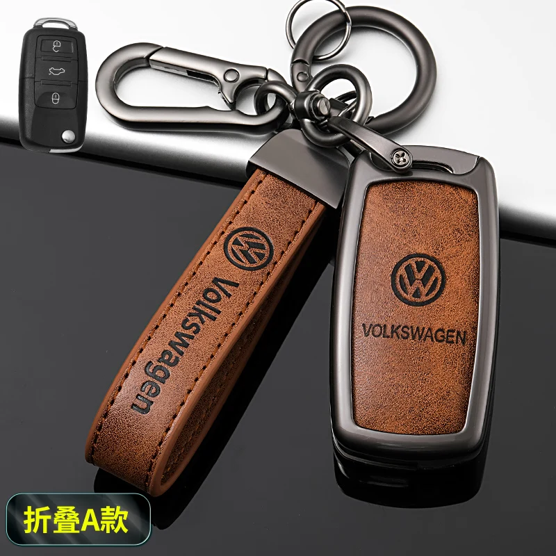 Car Key Case Cover Fob For VW Volkswagen Polo Tiguan MK2 Passat B5 B6 B7 Golf 4 5 6 7 MK6 MK7 Jetta Lavida Keychain Accessories