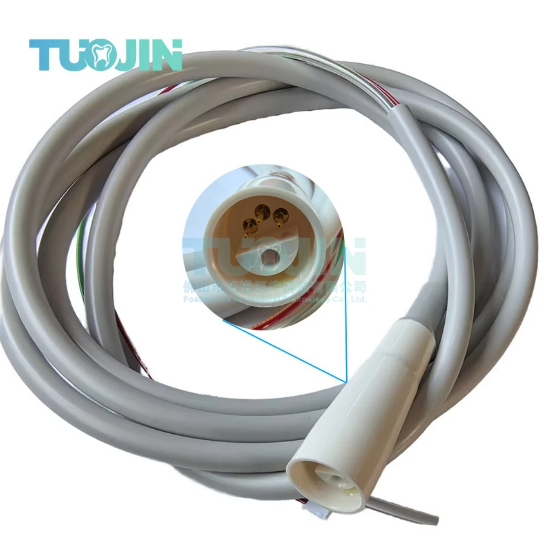 Dental Ultrasonic Scaler Tube Hose Cable Connecting Tube Detachable Handpiece Line Without LED