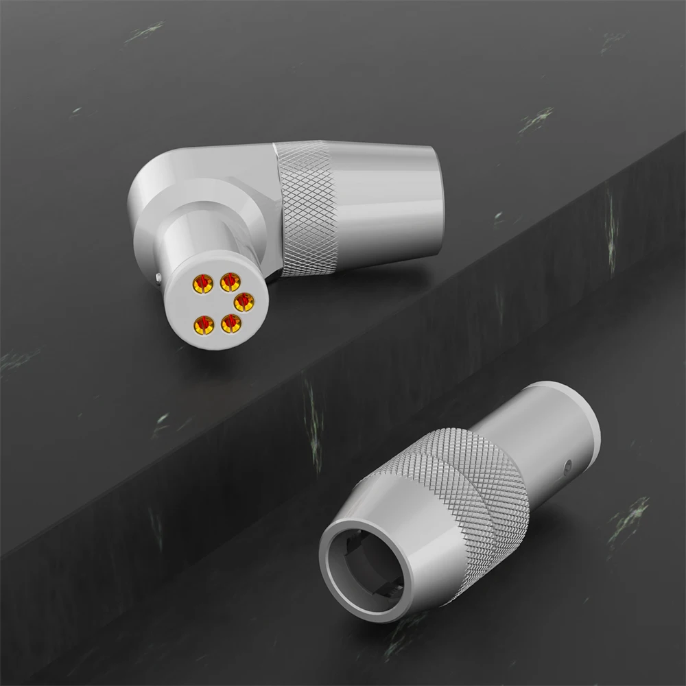 Monosaudio DI90G DI91G Высококачественные разъемы тонарма проигрывателя проигрывателей: 1 шт. Каждая из 5-контактной гнездовой разъем DIN с прямоугольным разъемом,