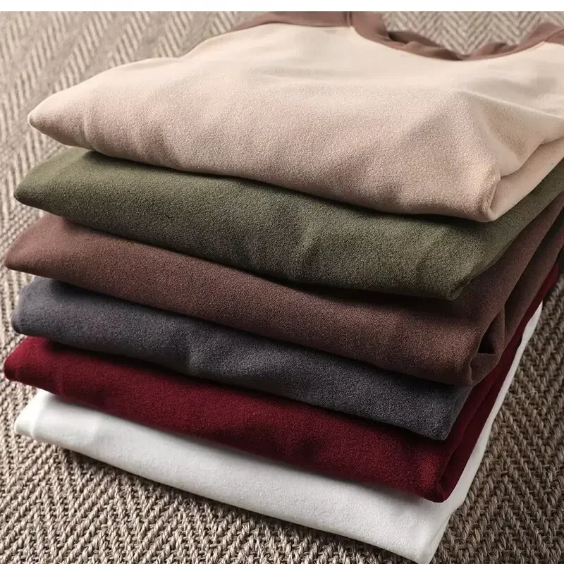 سويت شيرت رجالي ناعم ومريح بأكمام طويلة على الوجهين، تصميم عصري بطبقة أساسية لجميع المواسم #3