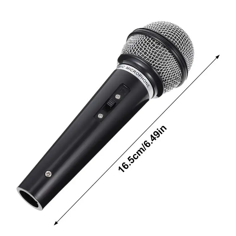 Microphone Kids Prop Fake Play Pretend Costume Mic Plastic Karaoke Props Childrens Cosplay Toddler Wireless News Reporter Toy