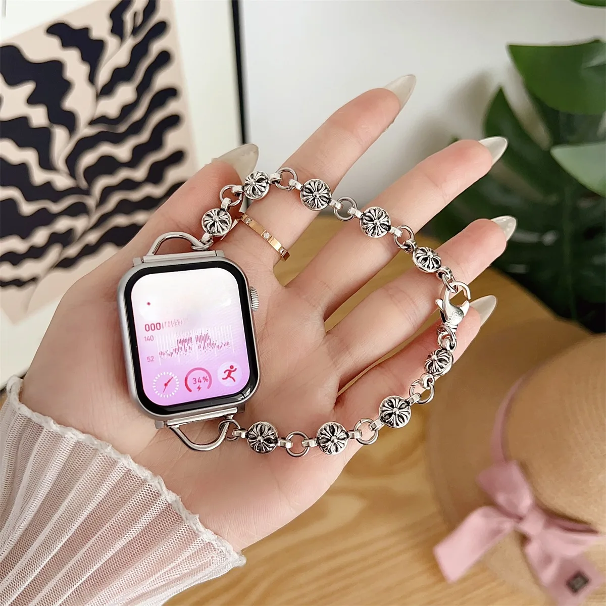Watch Band For iWatch 42/44/45/46/49mm 38/40/41mm Metal Fashion Watch Strap For Watch Series Ultra2 Series 10/9/8/7/6/5/4/3/2/1_voghion.com