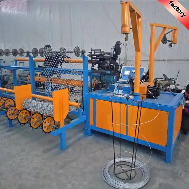German Chain Link Wire Fence Mesh Weaving Machines