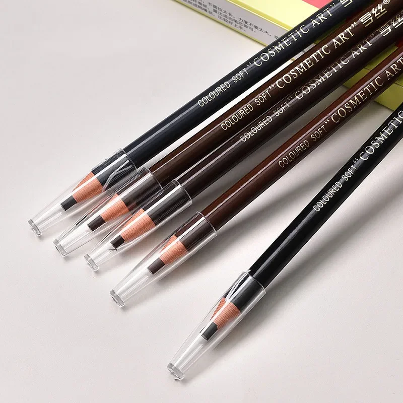 1Pcs Waterproof Natural Long Lasting Tattoo Eyebrow Pencils Eyebrow Pens Not Smudged Glitter Eyes Make Up Black Red Brown Coffee