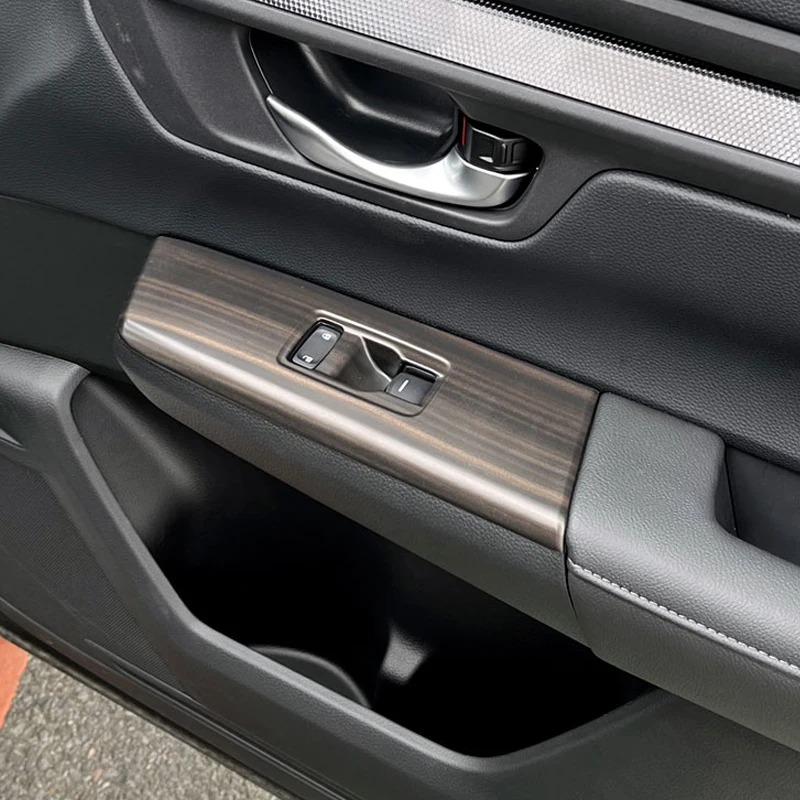 ABS Peach Wood-Style Interior Trim Accessories for Honda CR-V 2023–2024 description 3