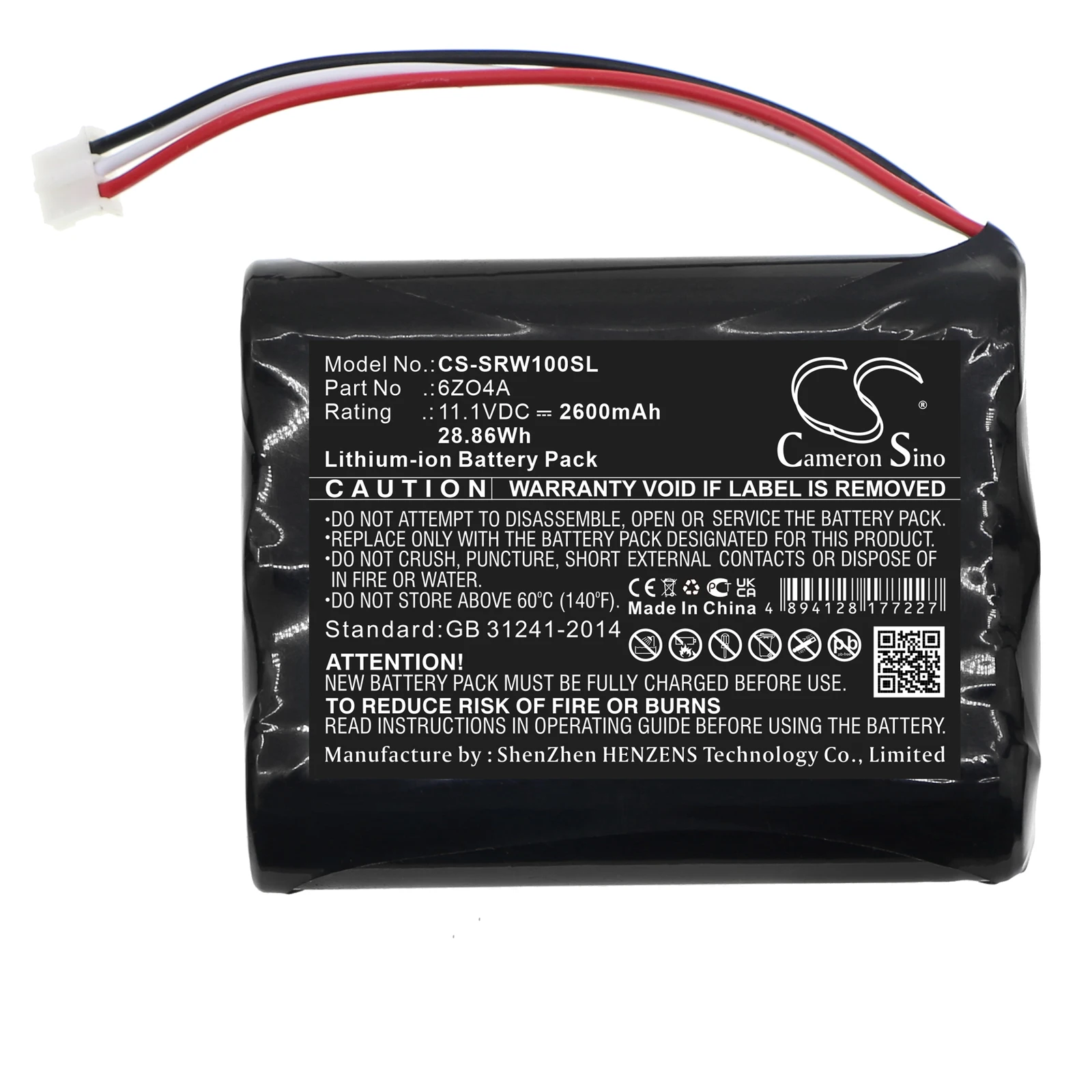 

Cameron Sino 11.1V 2600mAh/3350mAh Speaker Battery 6ZO4A for Sony VGF-WA1 +TOOL