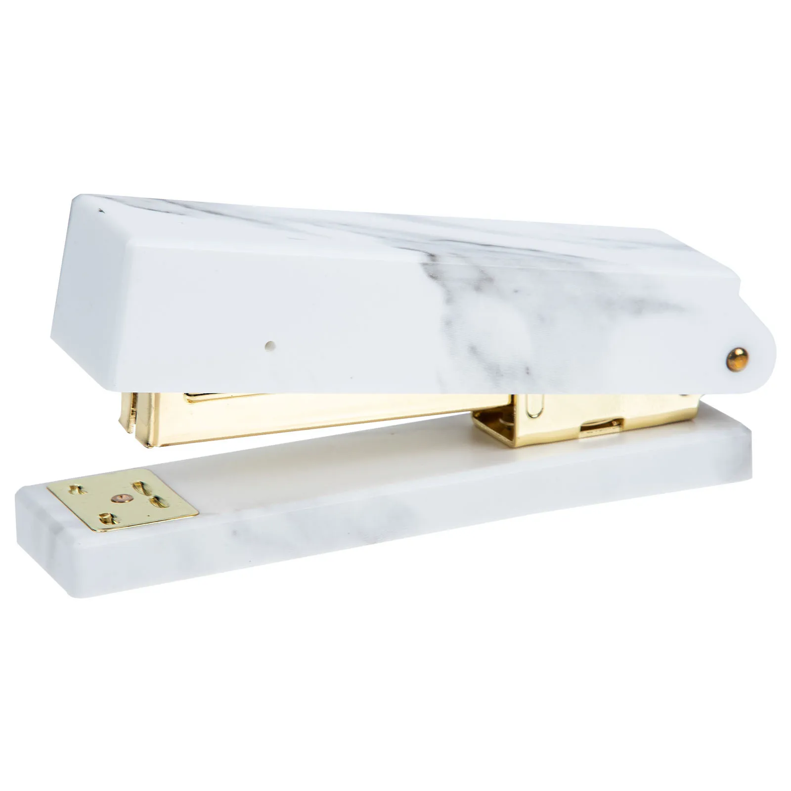 

Golden Stapler Heavy-Duty Long-Lasting Compact Design for Office School Travel Portable Desk Stapler Multi-Use Stationery Tool