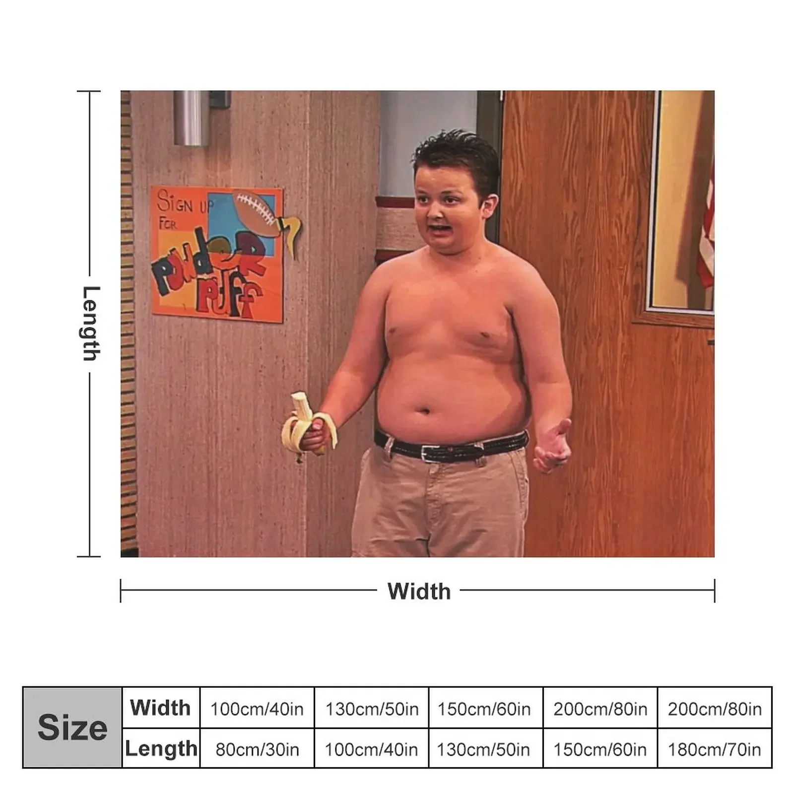 gibby icarly shirtless Throw Blanket christmas decoration Bed Beach blankets ands Blankets