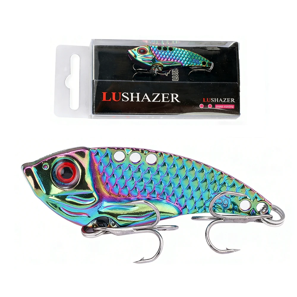 Spinning Bait Spinner Spoon Metal VIB Sinking Blade 3g 5g 7g 10g 15g 20g Fishing Lure Bait Long Casting Vibration Lure Jig Bait