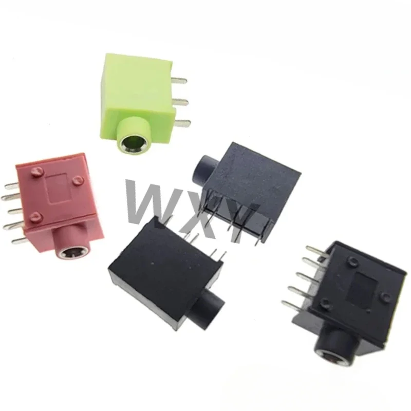 PJ215 PJ-325 3.5mm Five colours Stereo Headphone Connector Adapter Power Plug Audio Video Jack Socket Plug
