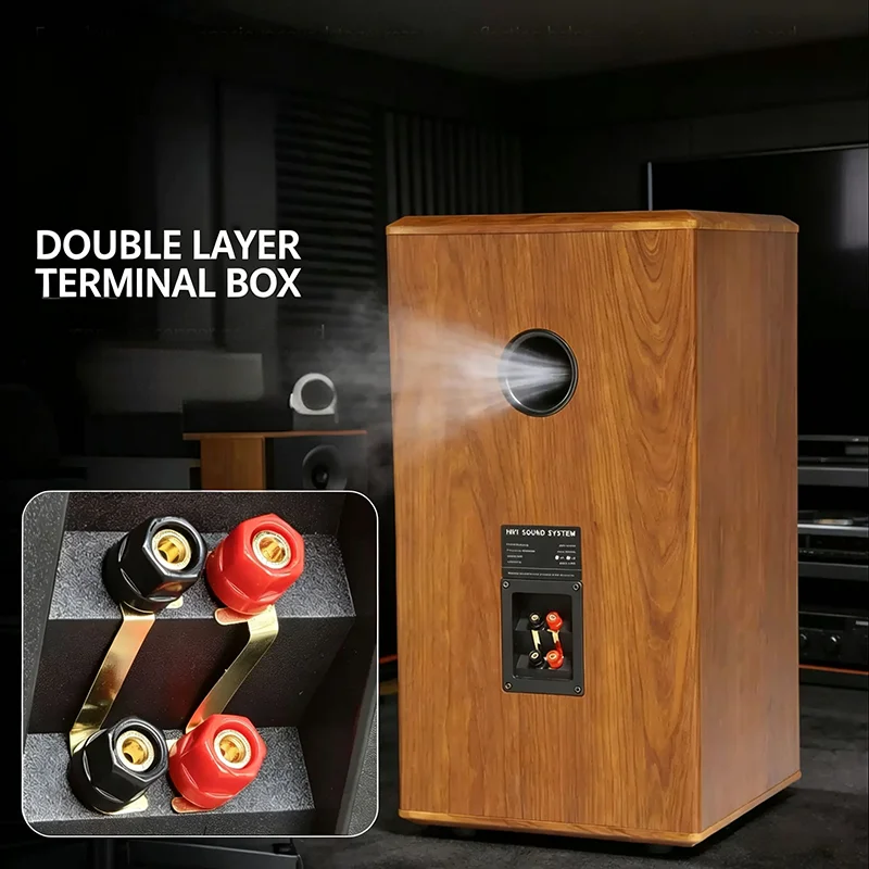 Augsburg floor-standing speaker wooden HiFi bookshelf speaker three-way 10-inch front passive high-fidelity audiophile