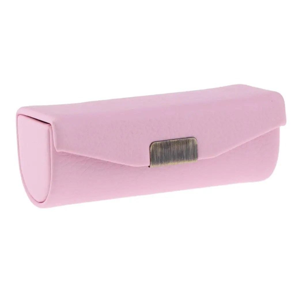 علبة أحمر الشفاه الجلدية حامل صندوق تخزين مرآة محفظة الجيب