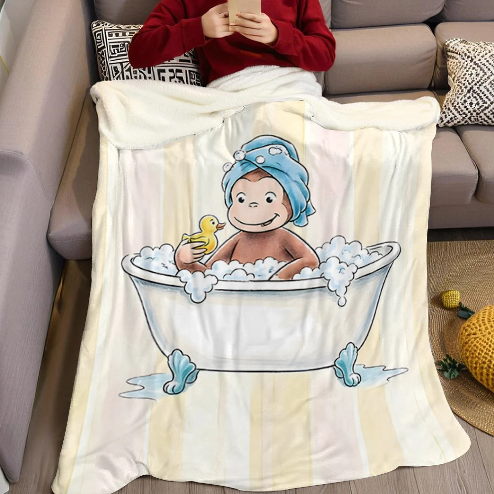 Cream Red Drip Flames Warm Flannel Fleece Blanket Thick Soft Cozy Throw Blanket for Winter Bed Couch Plush Bedspread