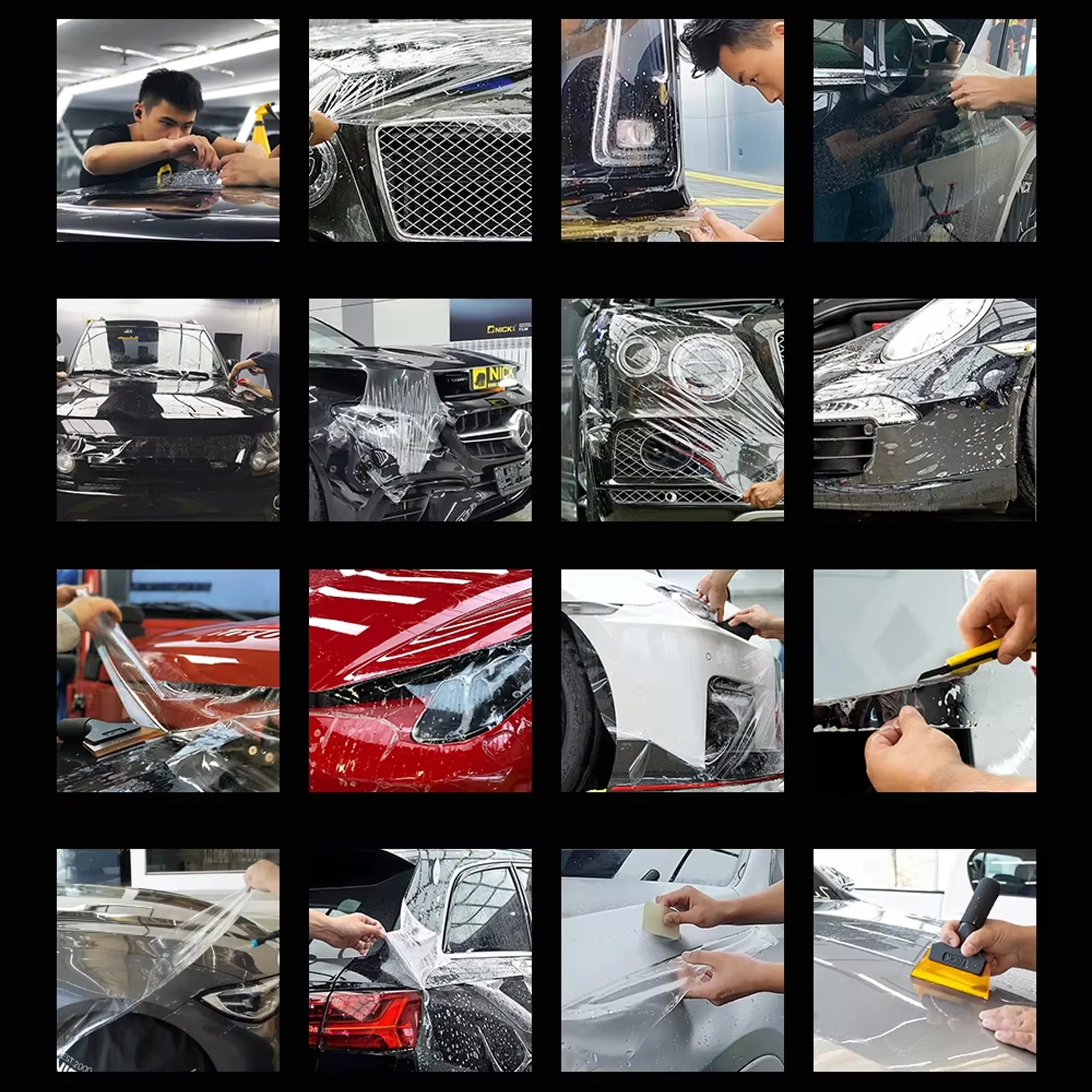 NICK 7.5MIL Thickness Transparent Matte TPU PPF Car Paint Protection Film Sand Proof Anti-Scratch Auto-Repair Body Cover