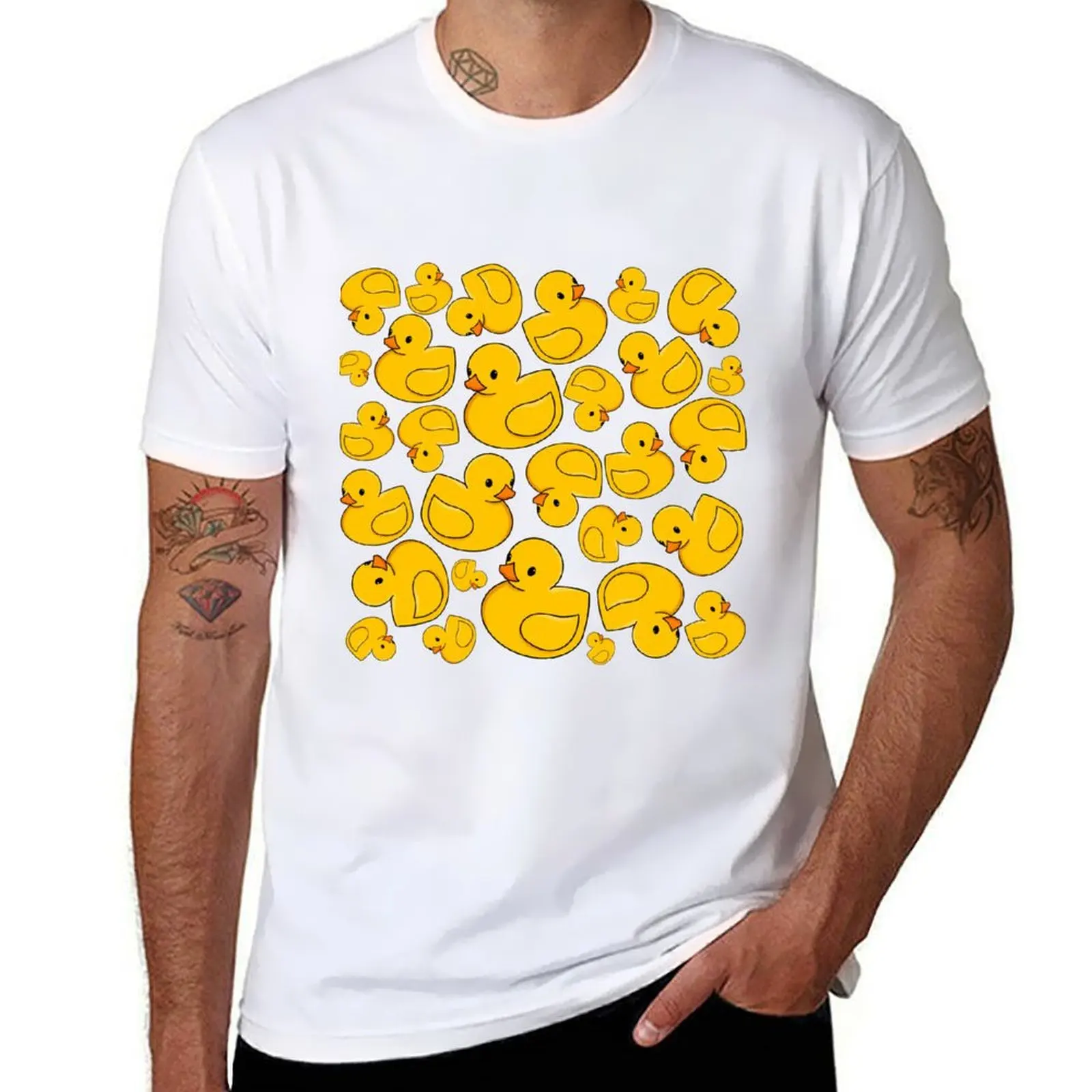 

Rubber Ducky Pattern T-Shirt t shirt man casual funny t shirts cotton t shirts for man graphic tees T-Shirt
