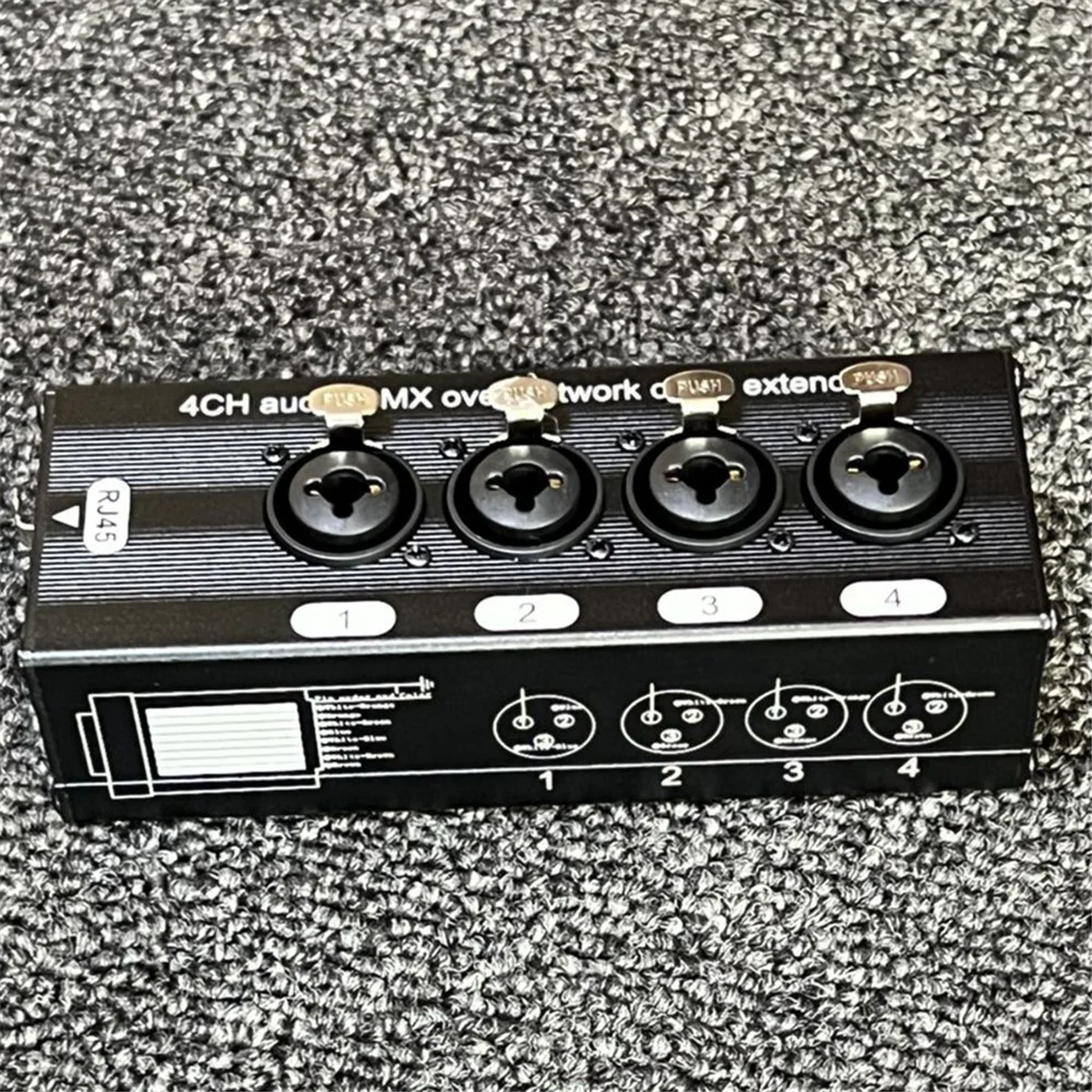 1 زوج 4-قناة 3-Pin XLR أو 6.3 مللي متر الصوت وأكثر موسع كابل الشبكة ، DMX512 موسع إشارة الشبكة ذكر + أنثى-PZZW