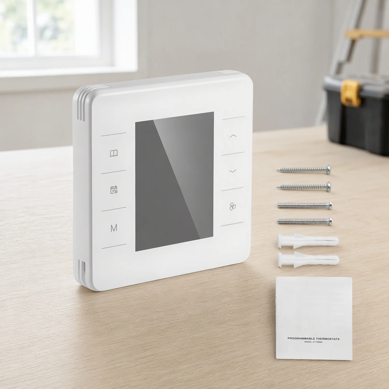 7-Day Programmable Thermostat, Home for Heat Pump,Air Conditioner,Underfloor, LED Screen with Backlight