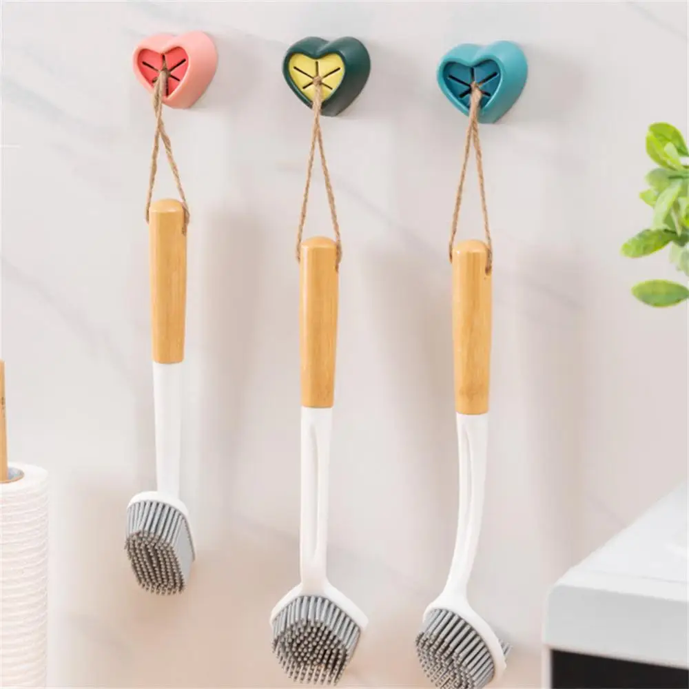 1/2PCS Bathroom Towel Hook Punch Free Self Adhesive Kitchen Rag Kitchen Bathroom Bathroom Organizer Organizer Rack