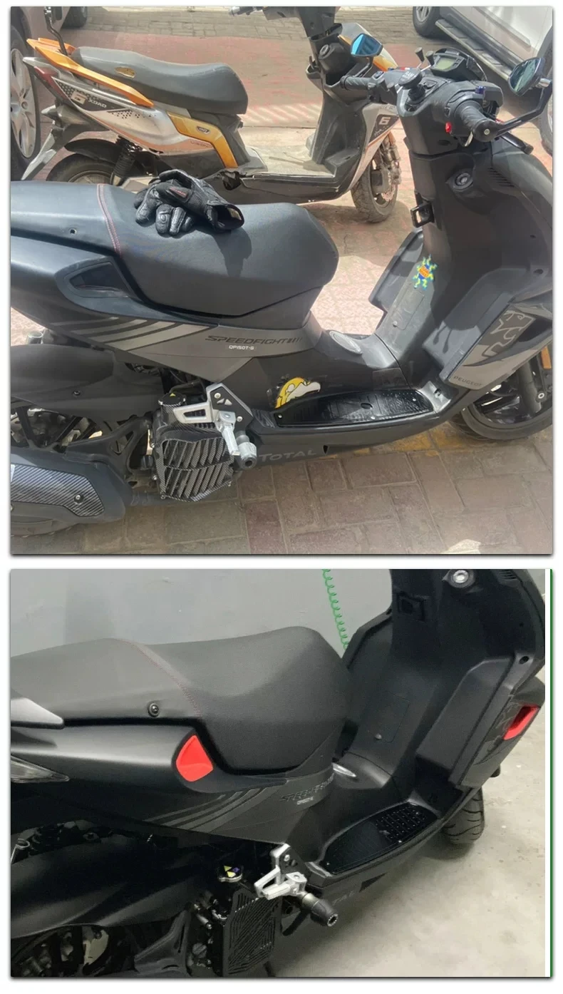 

For Peugeot Speedfight 3 SF3 Aluminum Footboard Non-slip Footrest Pedal Modified Scooter Accessories