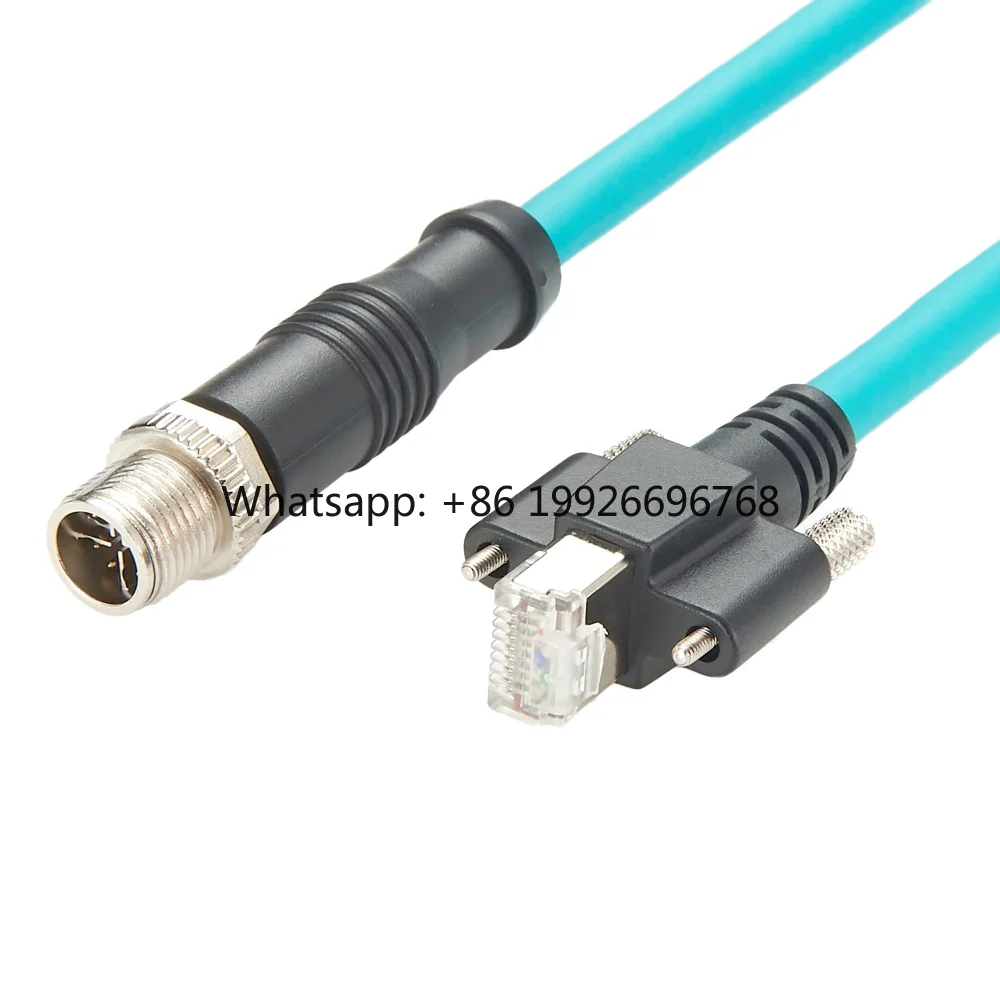 

Premier Cable CAT6A M12 8 Position X-Code Male Female Panel Mount High Flex Gold-Plated Contacts IP67 Industrial Ethernet