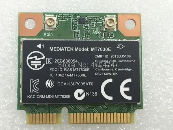 

Новая беспроводная карта для Mediatek MT7630E Half MINI PCI-E Wlan Wi-Fi для Bluetooth-совместимая 710418-001 709011-001