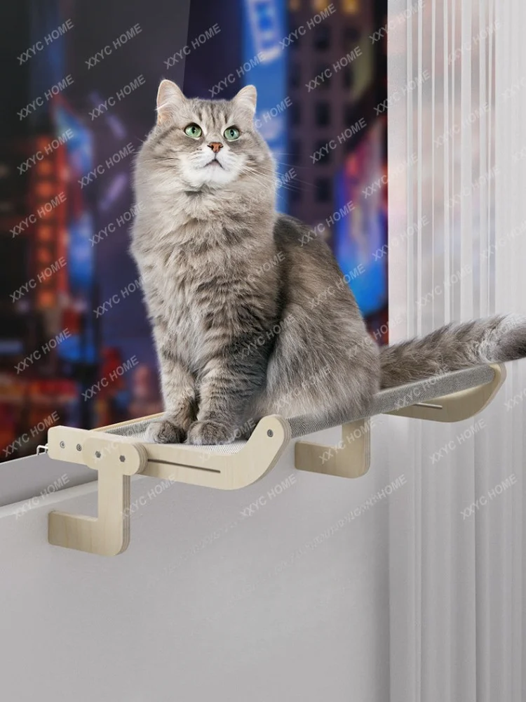 Bedside Cat Hanging plus-Sized Cat Climbing Frame Window Cat Hammock Hanging Cat Nest Cat Cloth Hanging Bed