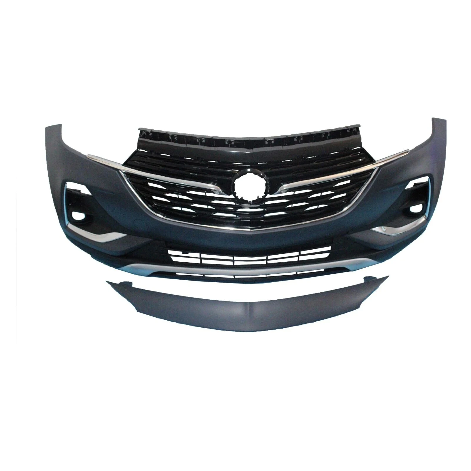 

GX Style Front Bumper Chrome Trim Grille for Buick Encore 2020 2021 2022 W/ Fog Bezel W/o Sensor Holescustom