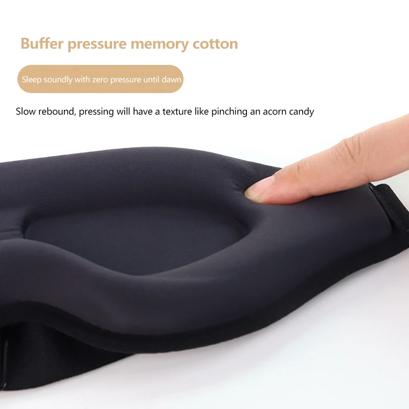 مساعد على النوم للرجال والنساء، قناع عين للنوم مجسم ثلاثي الأبعاد محمول، ممتاز للسفر، يكتل الضوء.