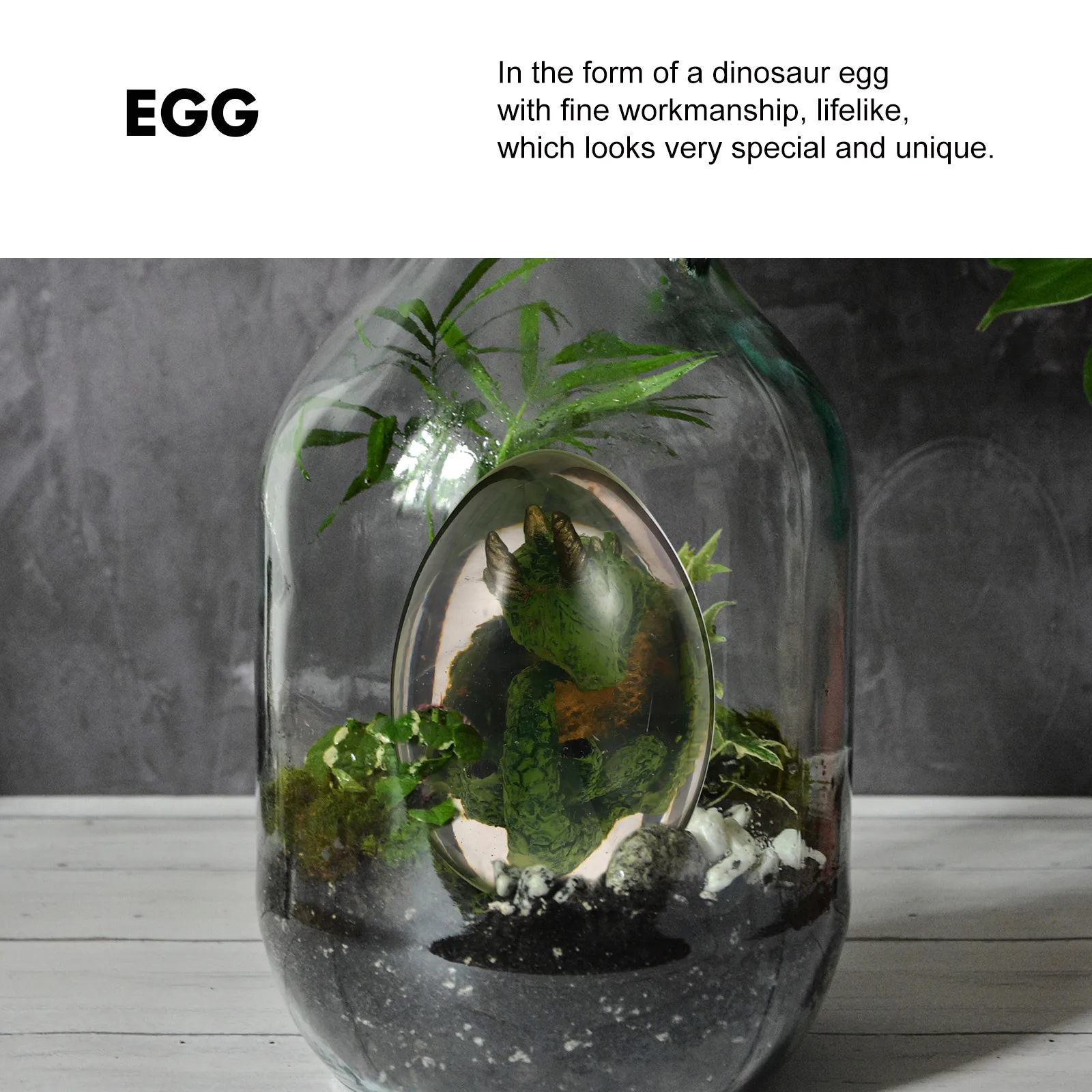 

Simulation Dragon Egg Decoration Resin Transparent Lava Dragon Adorn Creative Kids Present Gift Creative Kids Present