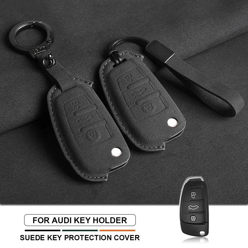

Car Key Case Cover For Audi A1 A3 A4 8P 8L 8V A5 B6 B7 A6 A7 C5 C6 Q5 Q7 Q3 4F S3 S4 S6 RS3 Car Key Holder Shell Accessories