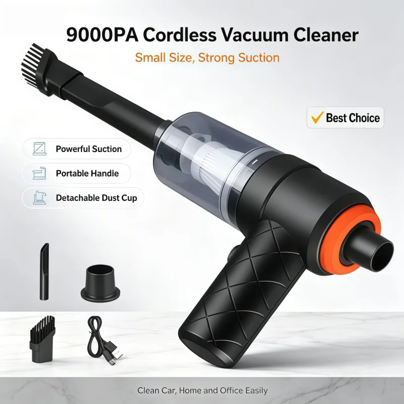 2026New Car Wireless Vacuum Cleaner Portable Strong Suction Home Cleaning Equipment Handheld Dust Collector Mini Car Dust Blower