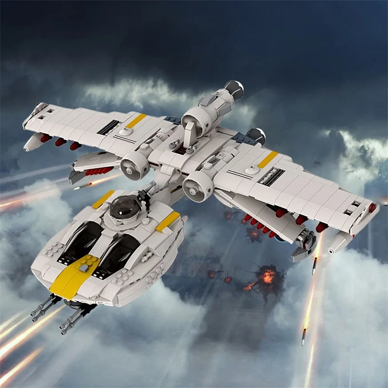 MOC Hot Movie K-wing Assault Starfighter Model Building Blocks Space War Aircraft Stitch Bricks Toys DIY Creative Kids Gifts