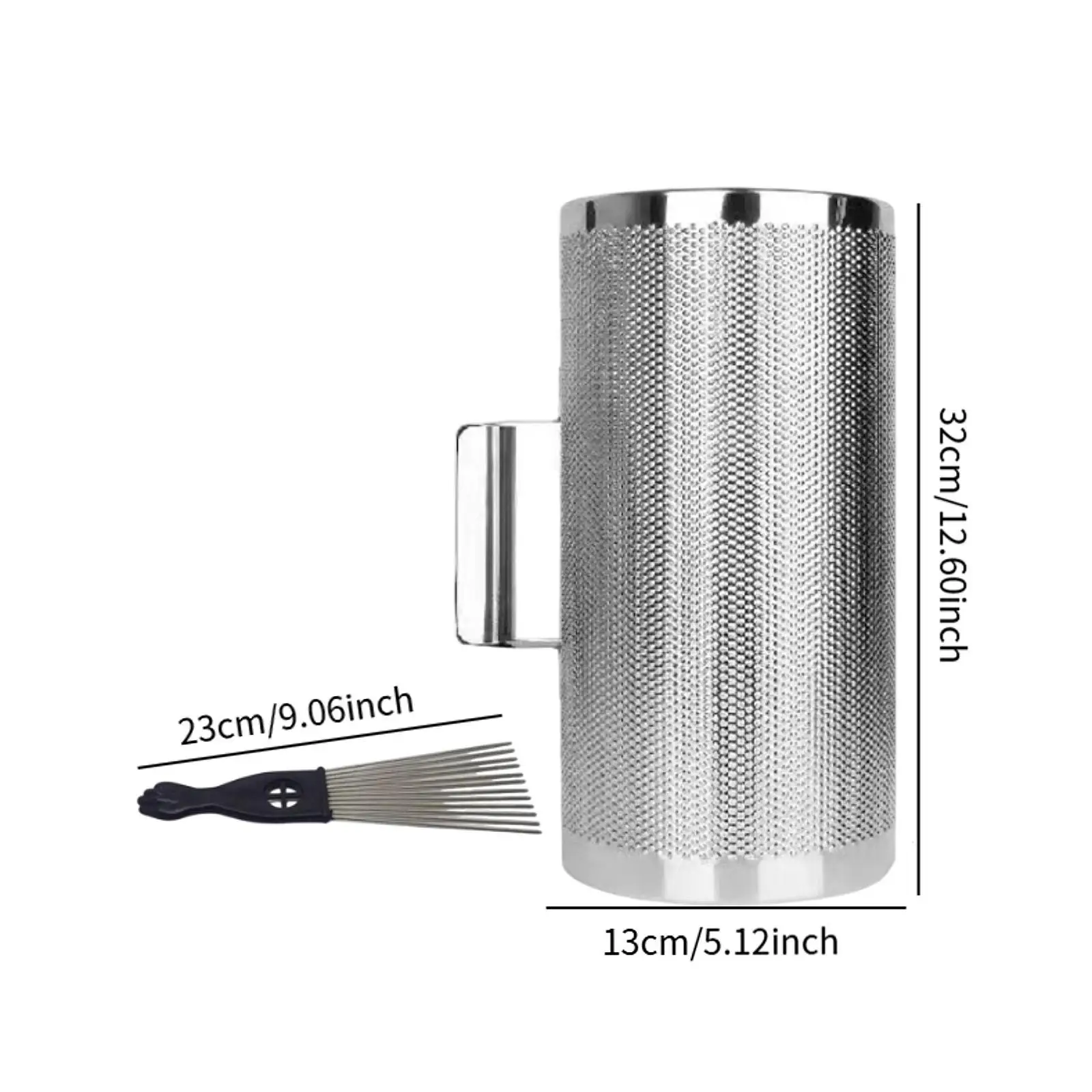 Portable Stainless Steel Guiro Musical Instrument Non Slip Hand Percussion Shaker for Professional Amateur Performances