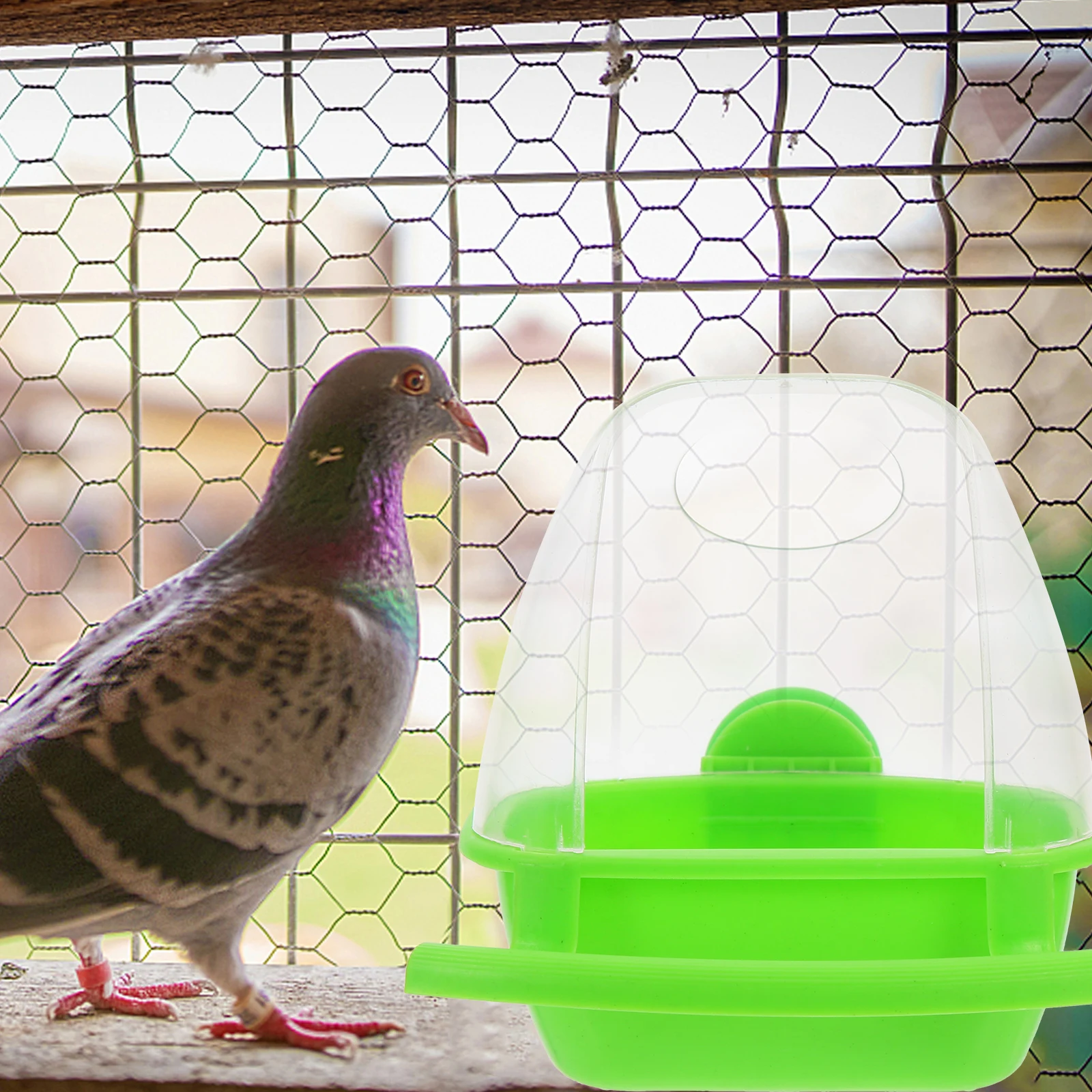 

for Birds Splash-proof Food Box Feeder Feeders Outdoor Hanging Plastic Parakeet Container Birdcage