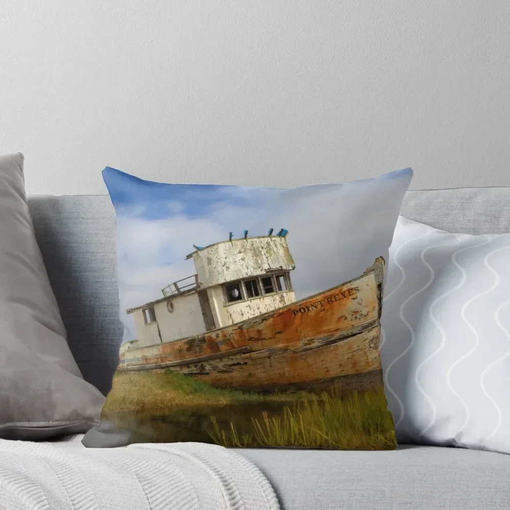 Point Reyes Shipwreck, Point Reyes, California Throw Pillow Christmas Covers christmas decorations for home 2025 pillow