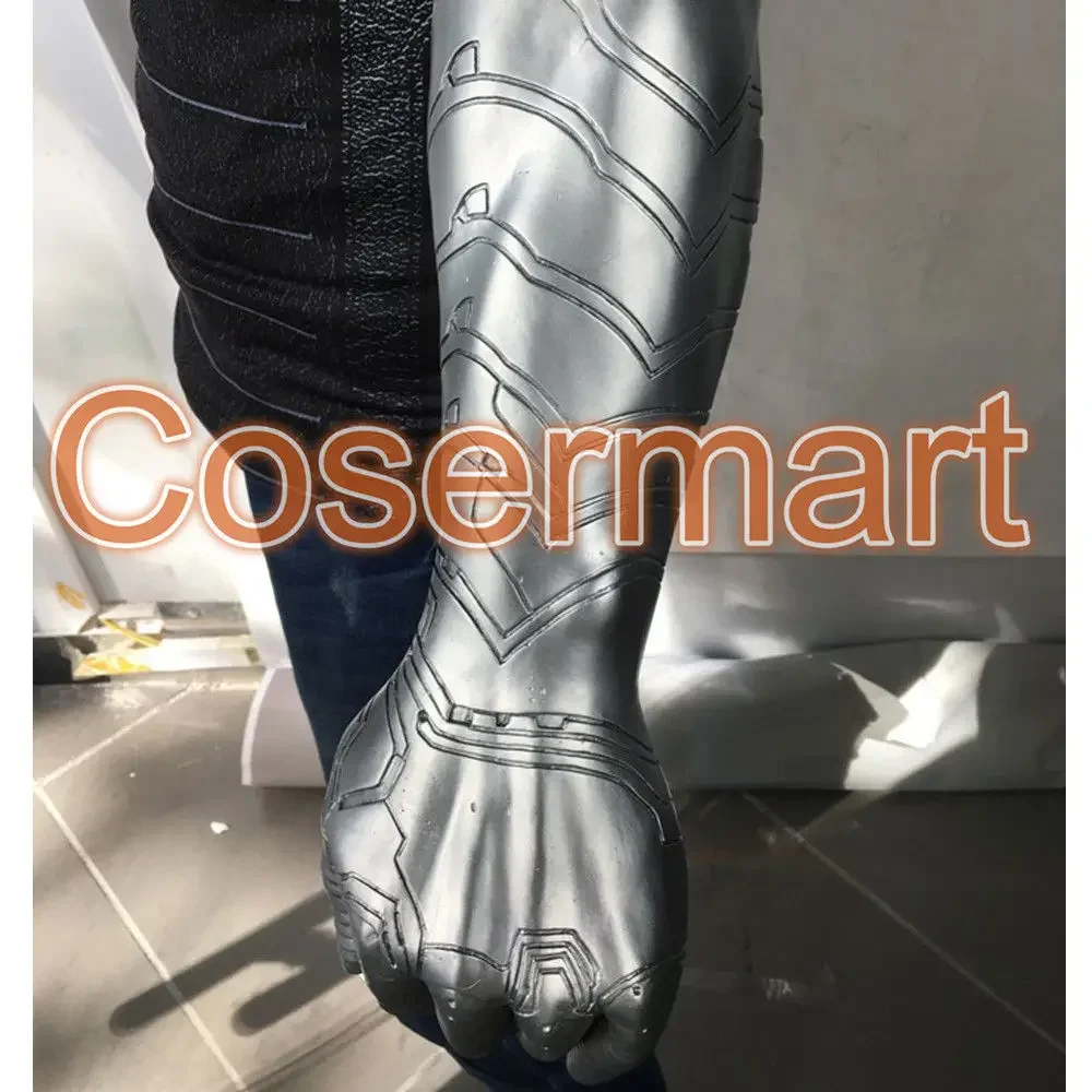 Anime acessórios inverno soldado braço capitão américa 3 bucky barnes braço armadura cosplay prop alto nível látex homem venda quente
