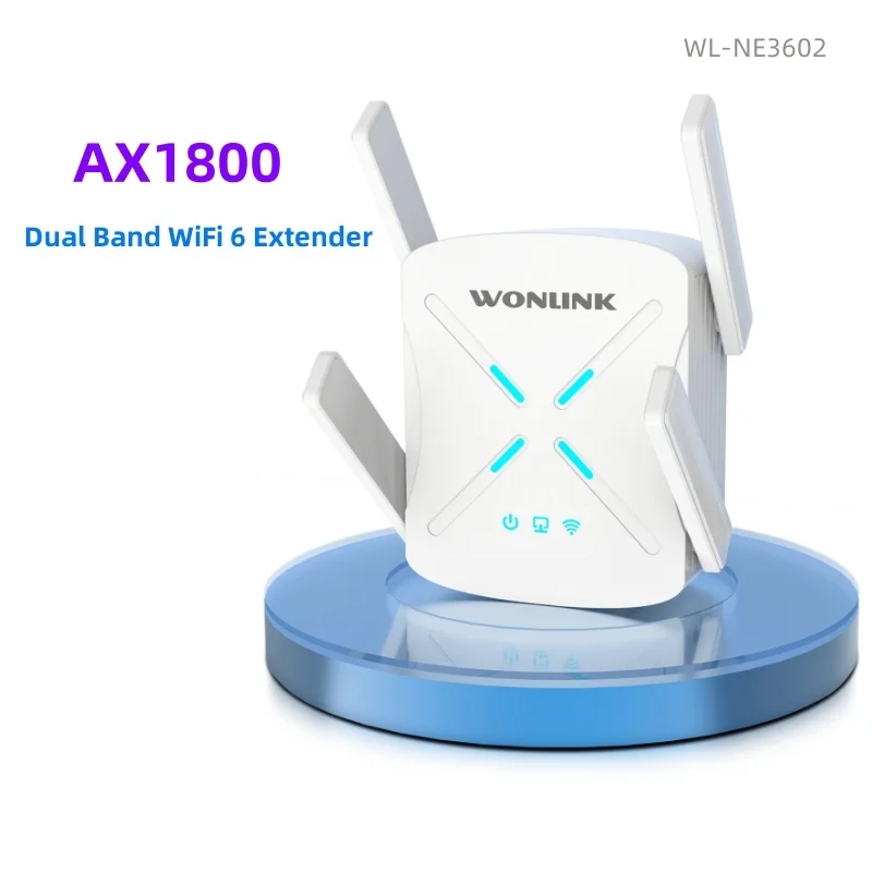 

AX1800 WiFi 6 Repeater Router Dual Band 2.4G&5Ghz Signal Booster 4 Antenna Gigabit Long Range Amplifer For Home WL-NE3602